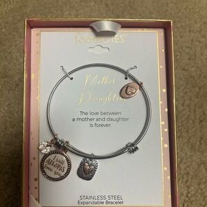 Footnotes Mother Daughter Expandable Bracelet